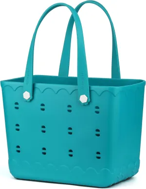 Rubber Beach Tote Bag Waterproof Tip-Proof Outdoor Tote Bag for the Beach Boat Pool Sports
