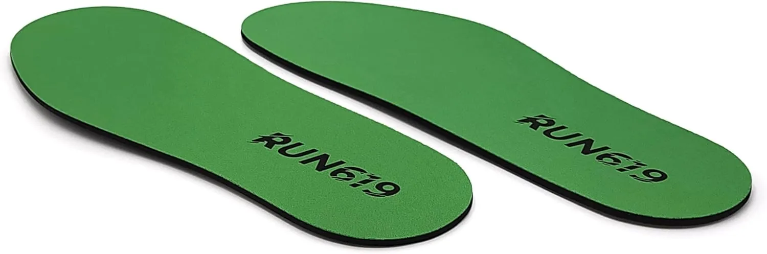 RUN619 Zero Drop Wide Shoe Insoles - Thin Flat Firm Shoe Inserts w/No Arch Support - Foot Forming - Firm EE Width 3mm Insoles (Size B - Men's 5-6 / Women's 5-7)