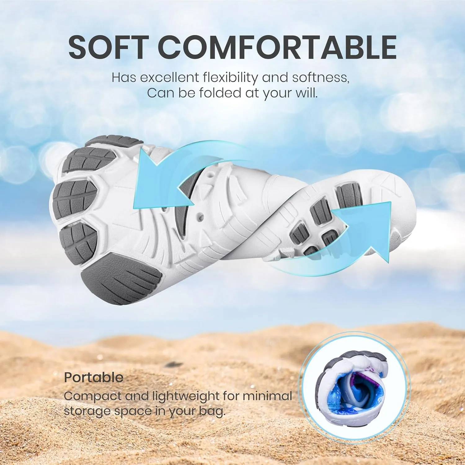 SEEKWAY Barefoot Water Shoes for Kids - Wide Toe Box and Quick-Dry Sand Shoes Toddler for Hiking Swim Beach Pool Kayak Sport Accessories, Camping Essentials Non-Slip for Boys Girls Sizes
