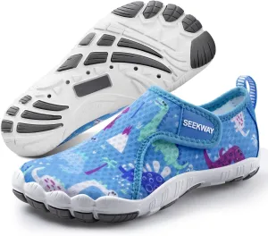 SEEKWAY Barefoot Water Shoes for Kids - Wide Toe Box and Quick-Dry Sand Shoes Toddler for Hiking Swim Beach Pool Kayak Sport Accessories, Camping Essentials Non-Slip for Boys Girls Sizes