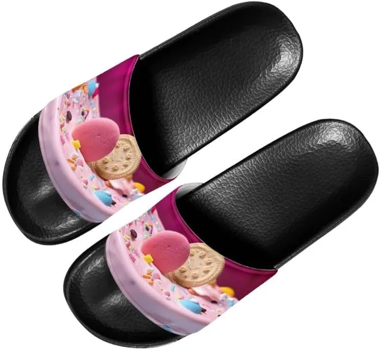 Semioury Van Gogh Summer Slippers Skull Butterfly Moroccan Tiles Travel Soft Comfy Thick Shoes Beach Sandal Bathroom Slipper
