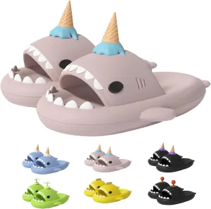 Sharklas Originales Shark Slides, Anti-Slip Shark Cloud Slippers, Shark Sandals For Adult Women Men