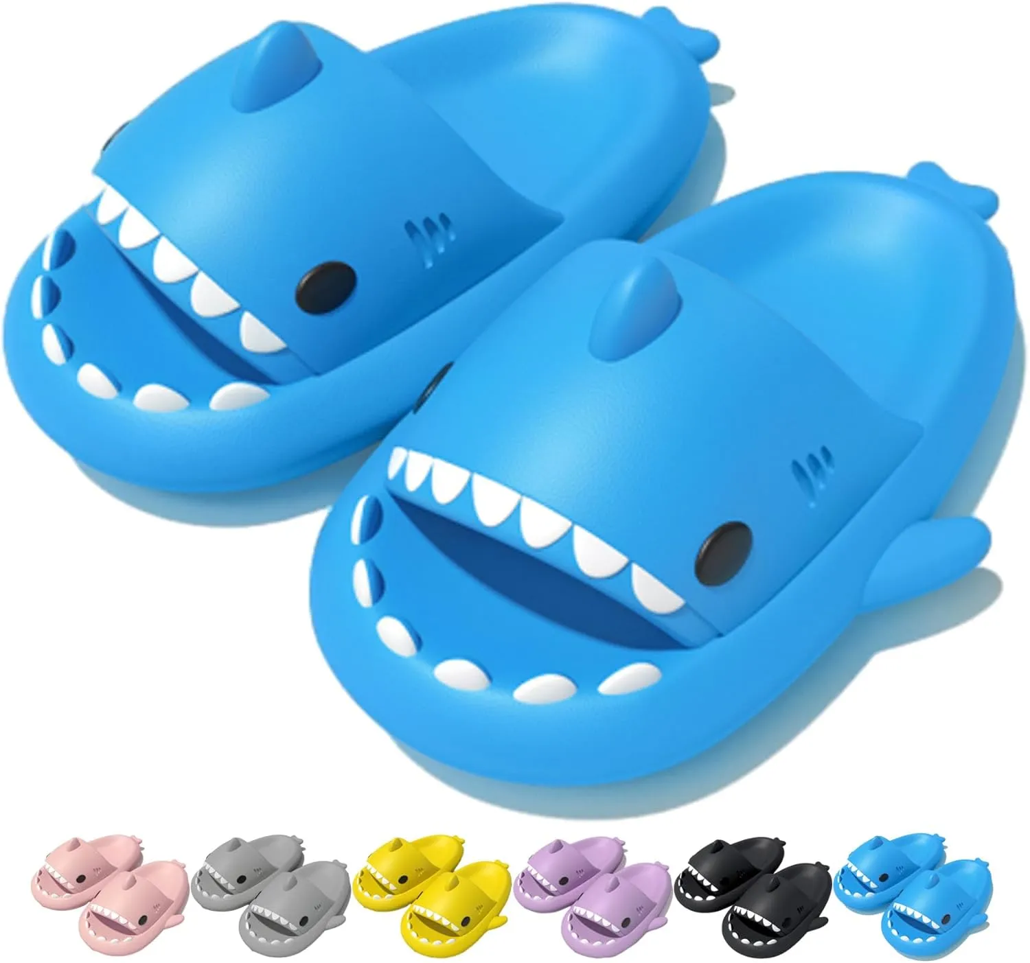 Sharklas Originales Shark Slides, Anti-Slip Shark Cloud Slippers, Shark Sandals For Adult Women Men