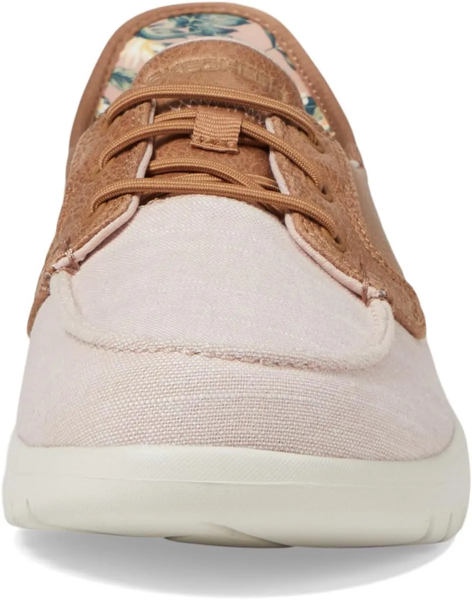 SKECHERS Women's Hands Free Slip-ins On-The-go Flex-Coastal Sky Boat Shoe