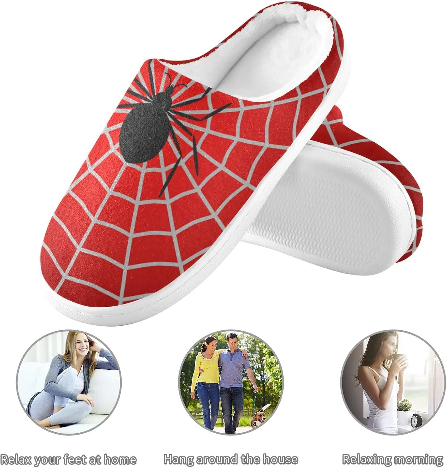 Slippers for Women Men, Memory Foam House Slippers Cozy Shoes Home Indoor Outdoor Bedroom