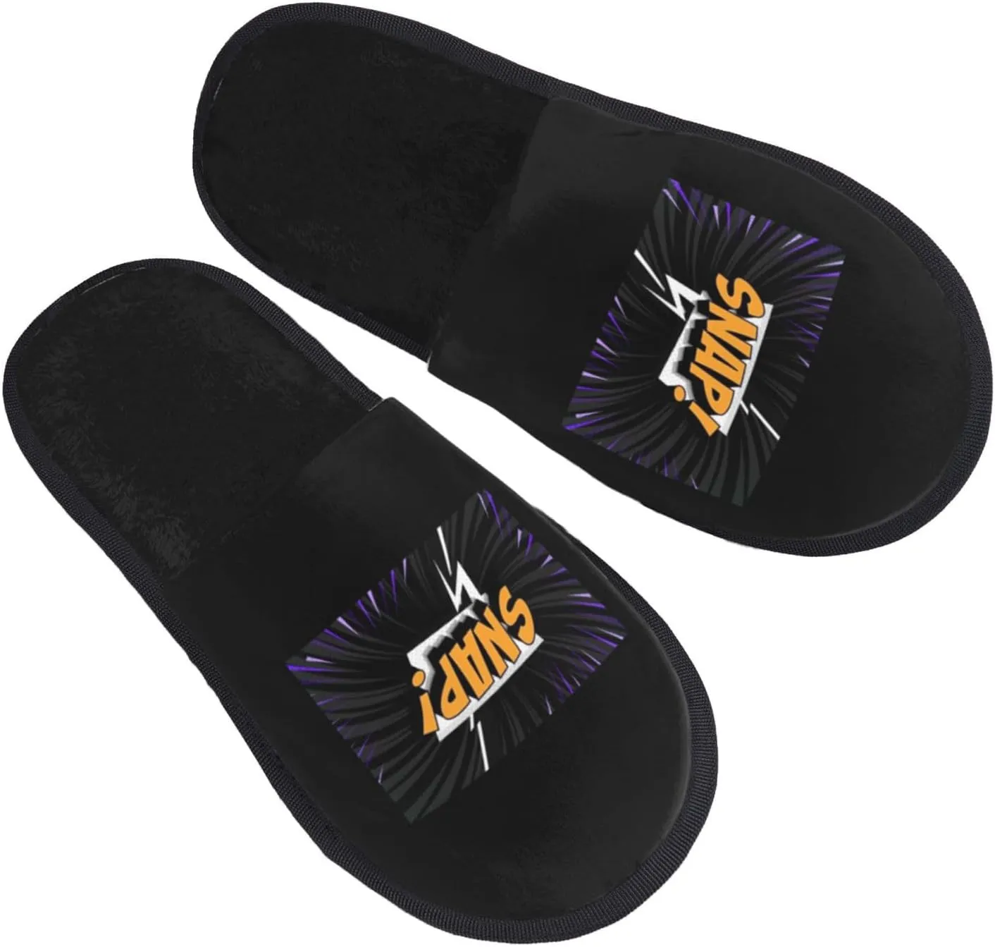 Snap Slippers Winter Indoor and Outdoor Slipper Warm Cozy Soft Lightweight House Shoes Fuzzy Slip-On Slipper Large