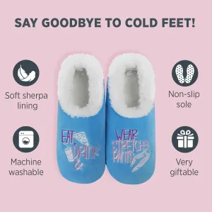 Snoozies Pairable Slipper Socks - Funny House Slippers for Women, Non-Slip Fuzzy Slipper Socks