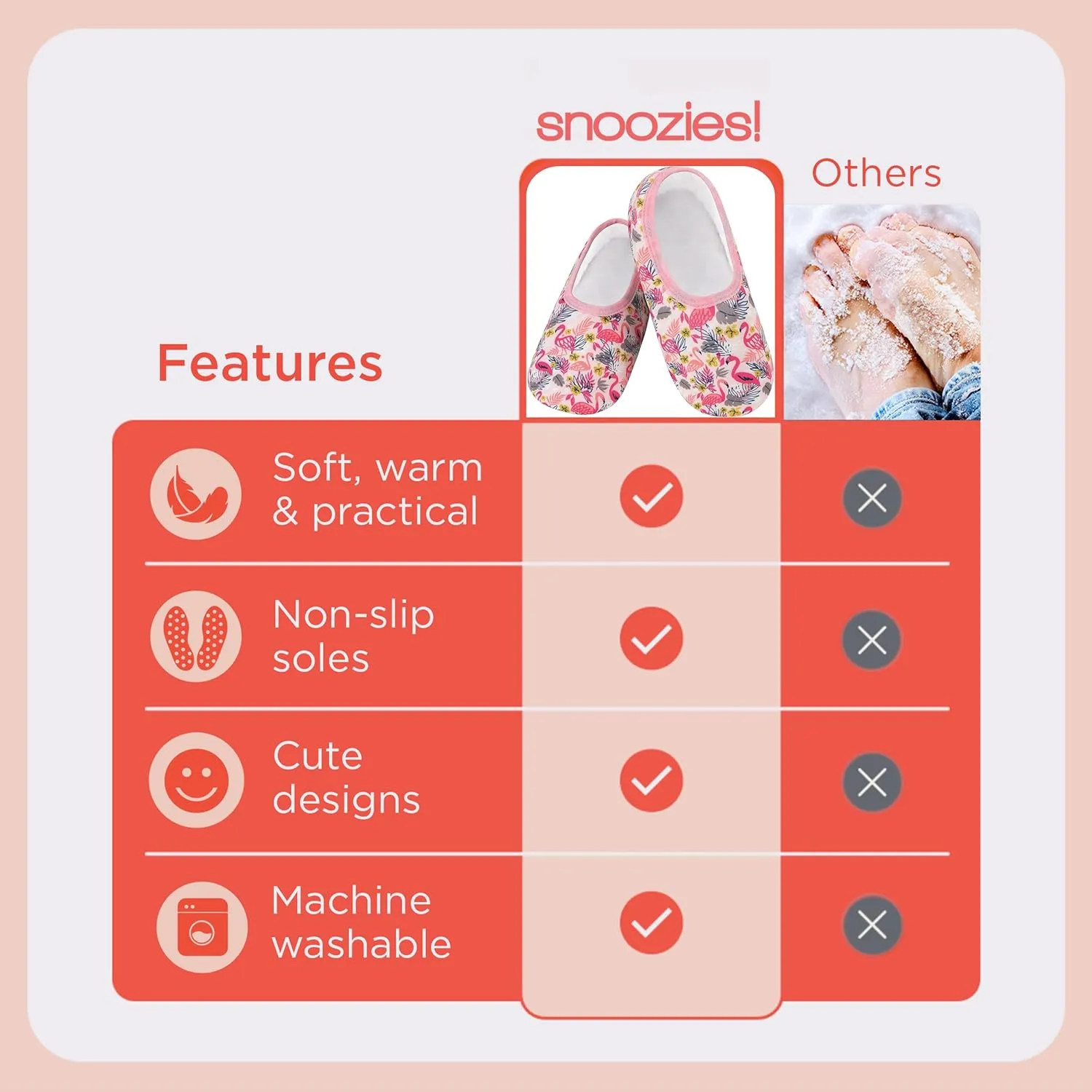 Snoozies Skinnies Slippers for Women - Non-Slip Lightweight and Soft Sherpa Lining - Foldable Travel
