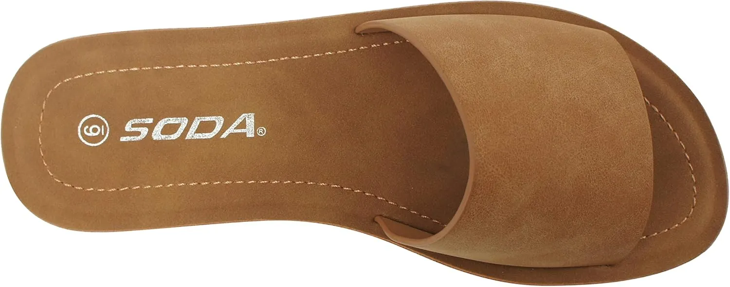 Soda Women's Casual Slip On Sandals
