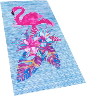 Softerry Flamingo Beach Towel 30 x 60 inches 100% Cotton (Pink Flamingo, 30" x 60")