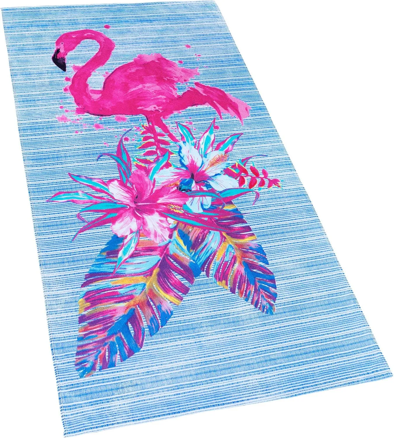 Softerry Flamingo Beach Towel 30 x 60 inches 100% Cotton (Pink Flamingo, 30" x 60")