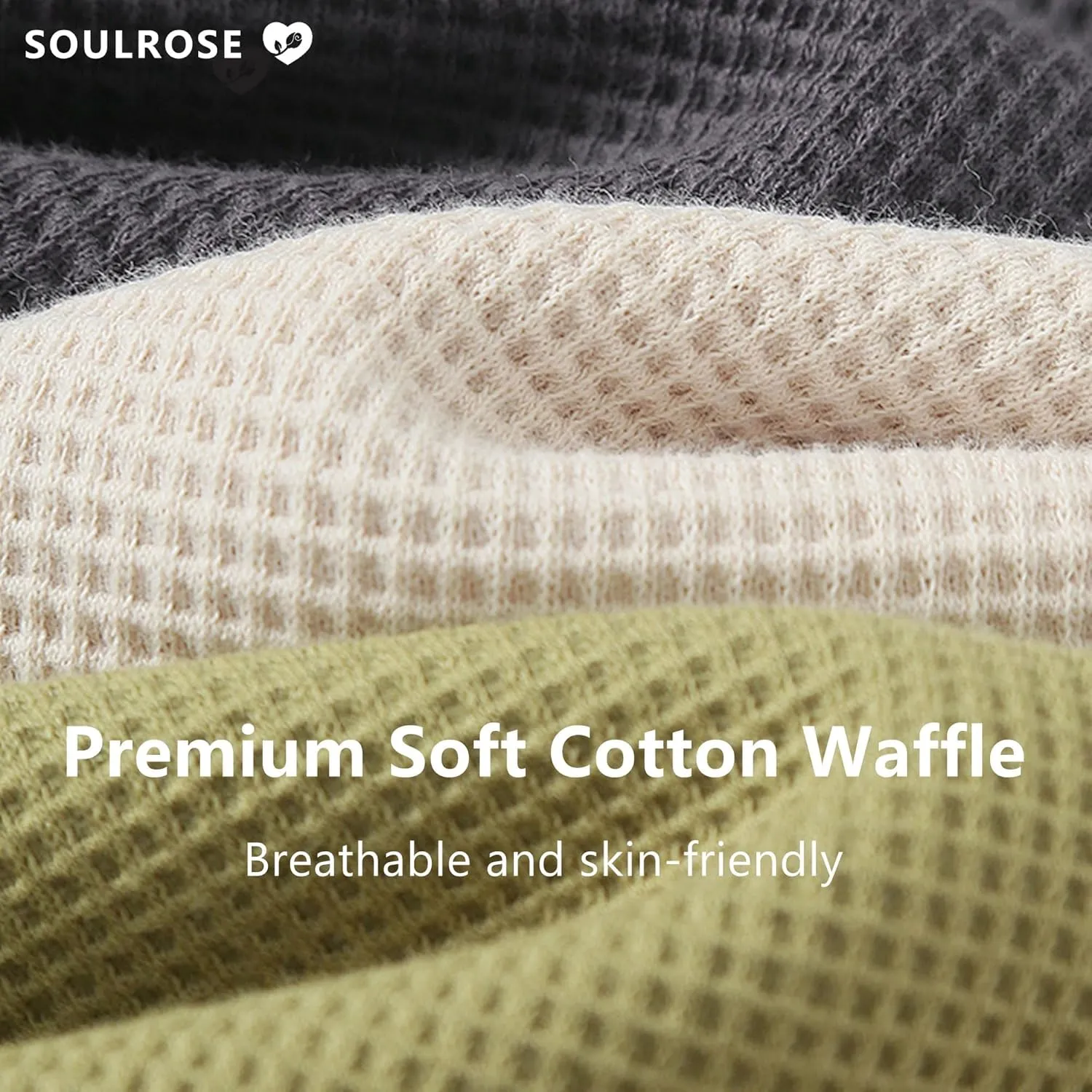 SOULROSE Summer House Memory Foam Slippers Comfy Spa Bedroom Slides Women Cloud Lightweight Waffle Cozy Open Toe Indoor Outdoor Platform Shoes