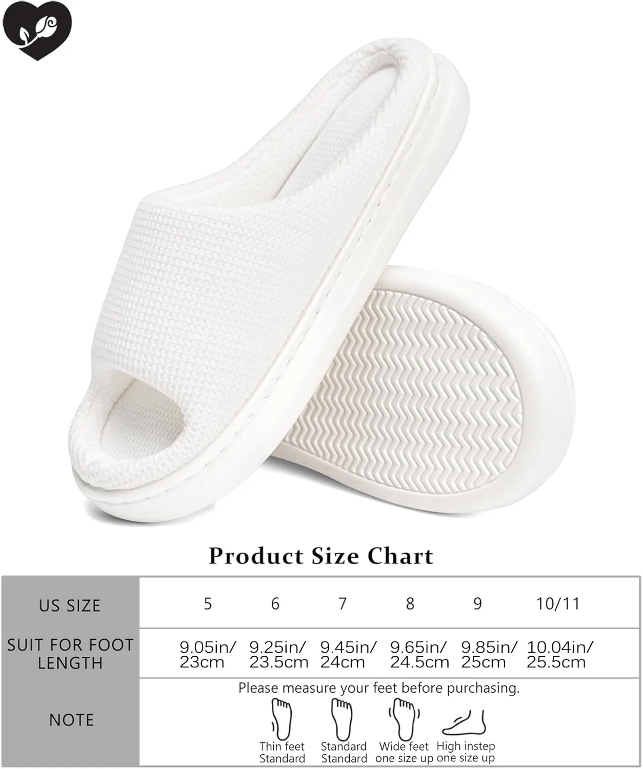 SOULROSE Summer House Memory Foam Slippers Comfy Spa Bedroom Slides Women Cloud Lightweight Waffle Cozy Open Toe Indoor Outdoor Platform Shoes