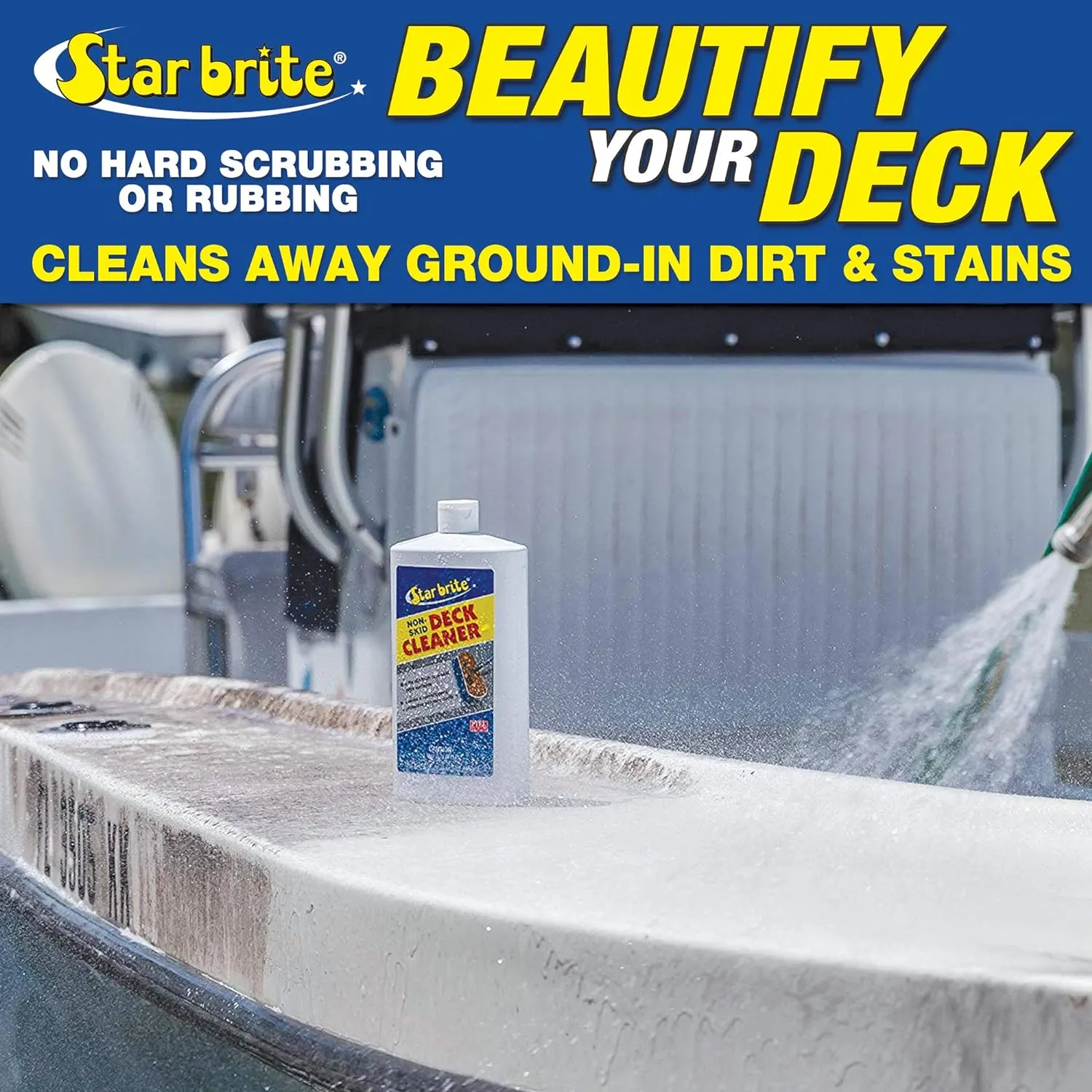 STAR BRITE Non-Skid Deck Cleaner & Protectant for All Surfaces, UV Protection - 22oz Spray (085922P)
