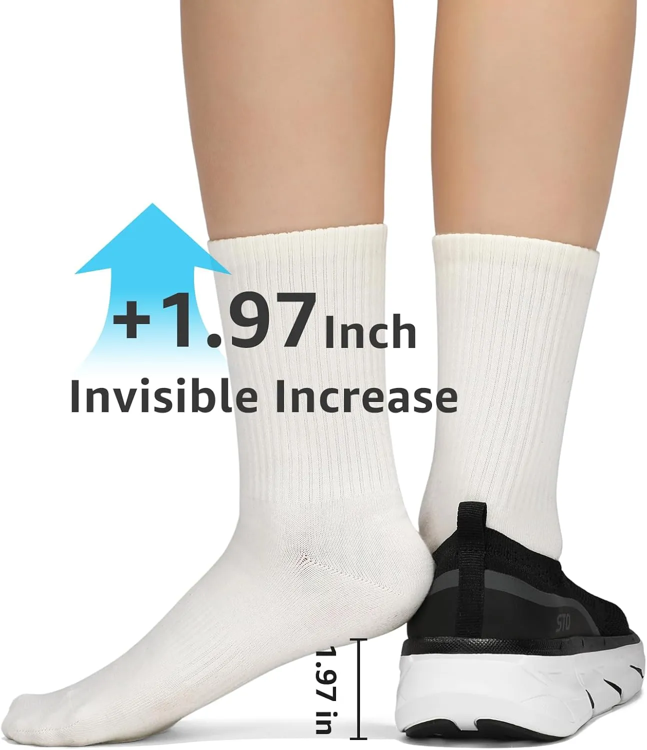 STQ Slip on Sneakers Women Walking Shoes with Arch Support Memory Foam