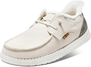 STQ Women's Loafers丨Orthopedic Fur Lined Ultralight Boat Shoes with Arth Support