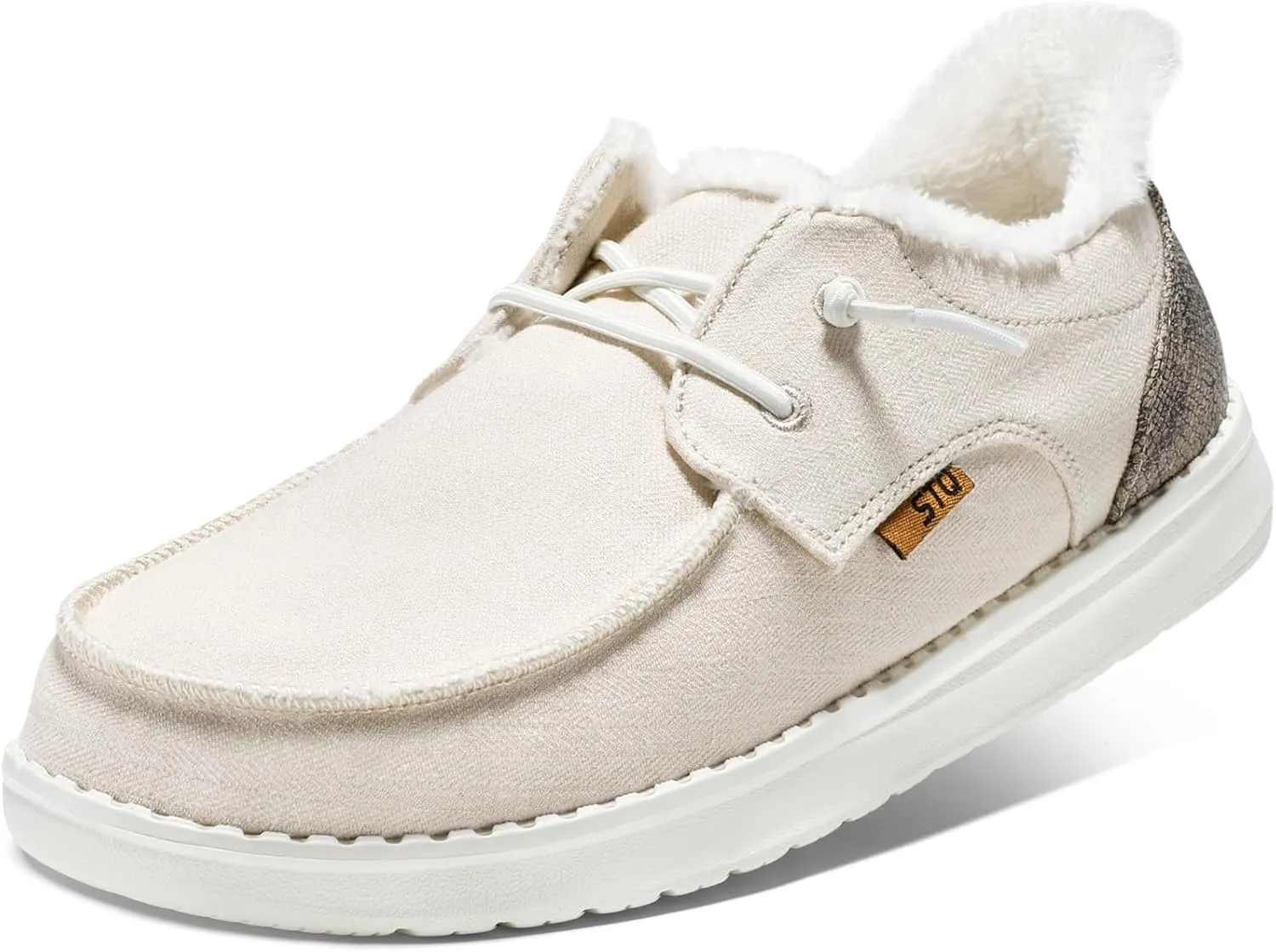 STQ Women's Loafers丨Orthopedic Fur Lined Ultralight Boat Shoes with Arth Support