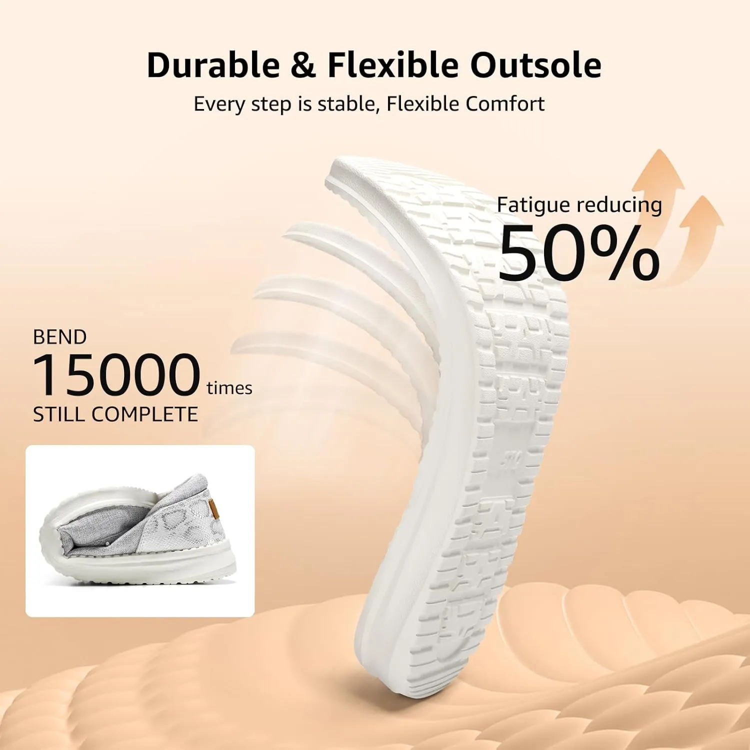 STQ Women's Slip on Loafers丨Orthopedic Comfotable Ultralight Boat Casual Shoes with Arth Support