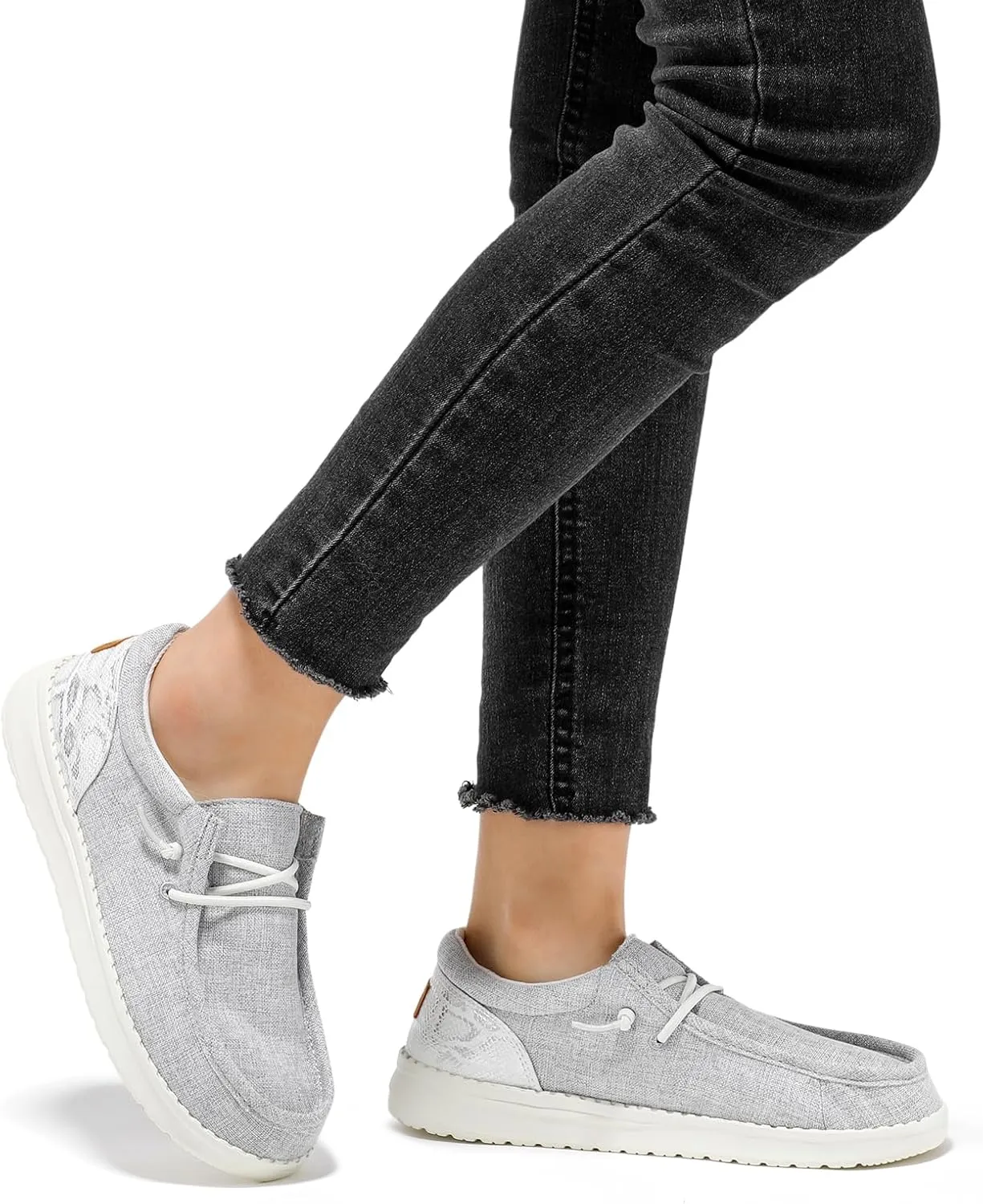 STQ Women's Slip on Loafers丨Orthopedic Comfotable Ultralight Boat Casual Shoes with Arth Support