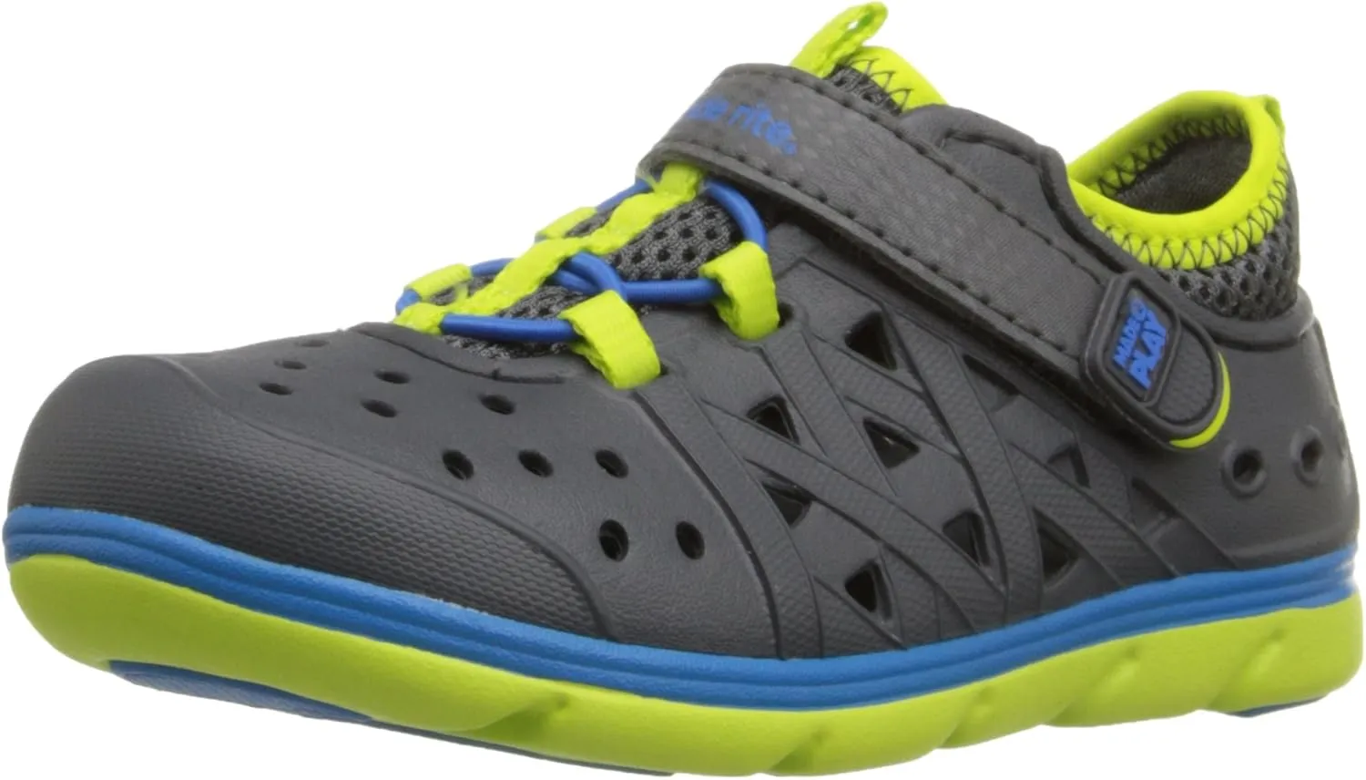 Stride Rite Made 2 Play Phibian Sneaker Sandal Water Shoe (Toddler/Little Kid/Big Kid), Grey,5 M US Toddler