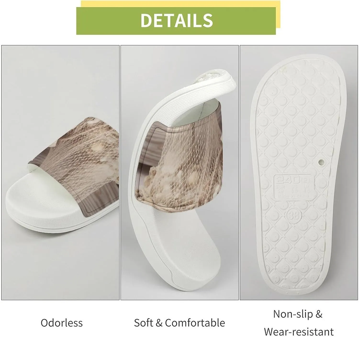 Summer Womens Slipper Home Slippers Coastal Fishing Net Shell Non-slip Shower Sandals Fashion Sandles for Men