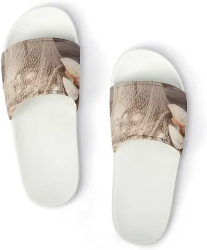 Summer Womens Slipper Home Slippers Coastal Fishing Net Shell Non-slip Shower Sandals Fashion Sandles for Men