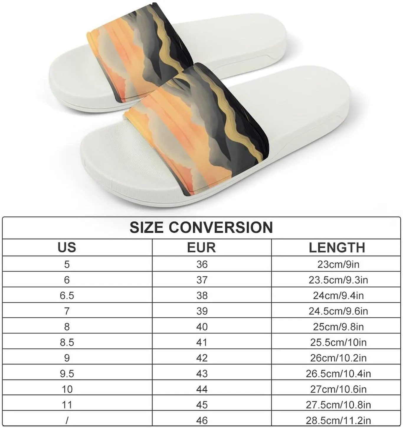 Summer Womens Slipper Home Slippers Sunset Non-slip Shower Sandals Fashion Sandles for Men