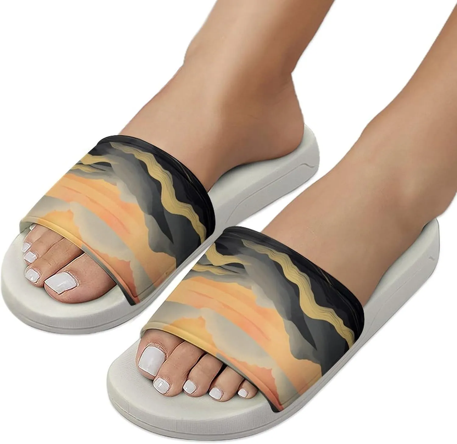 Summer Womens Slipper Home Slippers Sunset Non-slip Shower Sandals Fashion Sandles for Men