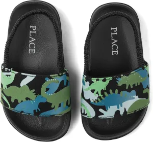 The Children's Place Boy's Baby Toddler Everyday Slide Sandals with Backstrap Slipper