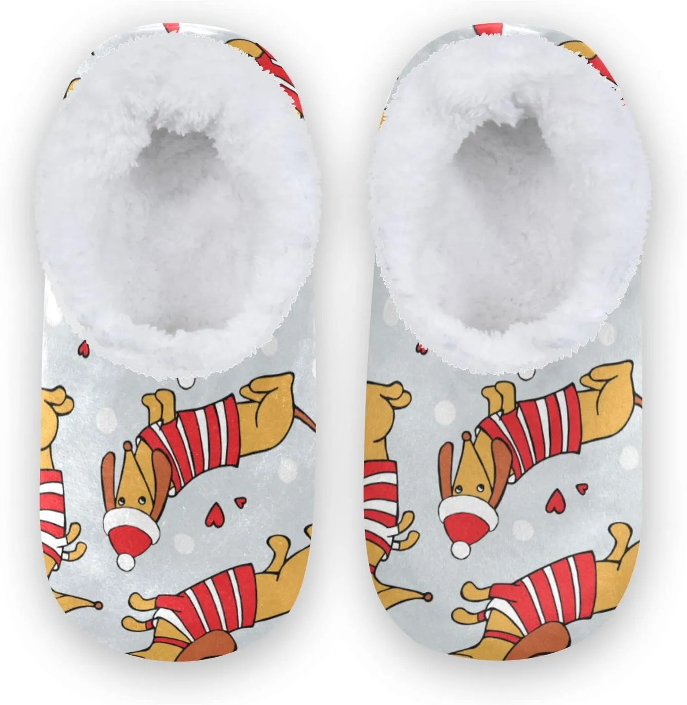 The Most Wonderful Time Kids House Slippers Red Green Buffalo Plaid Boys Closed Back Fuzzy Feet Slippers Girls Coral Fleece Slipper Socks No Skid Warm Cozy Home Slippers For Indoor Outdoor Winter