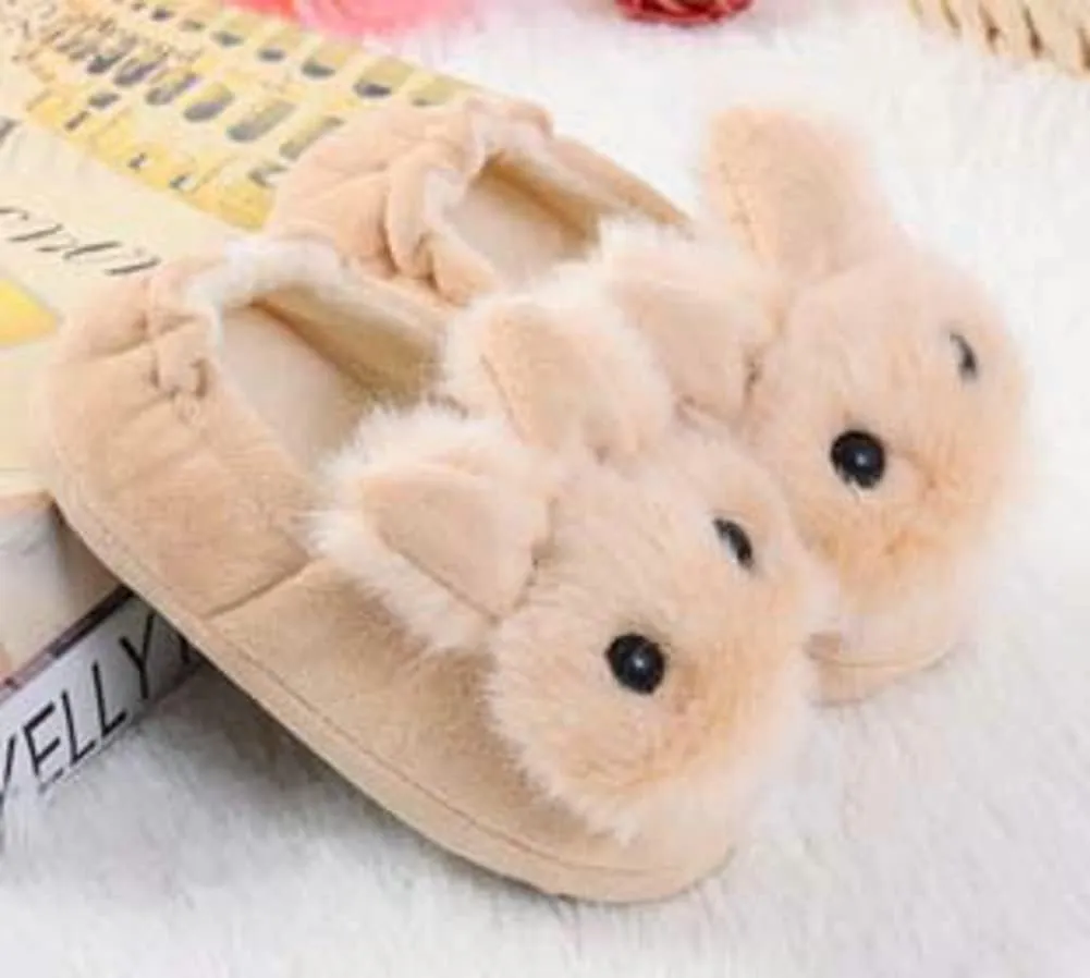 Toddler Girls Boys Home Slippers Fuzzy Warm Winter Indoor Bunny Slipper Kids Lightweight Plush Shoes