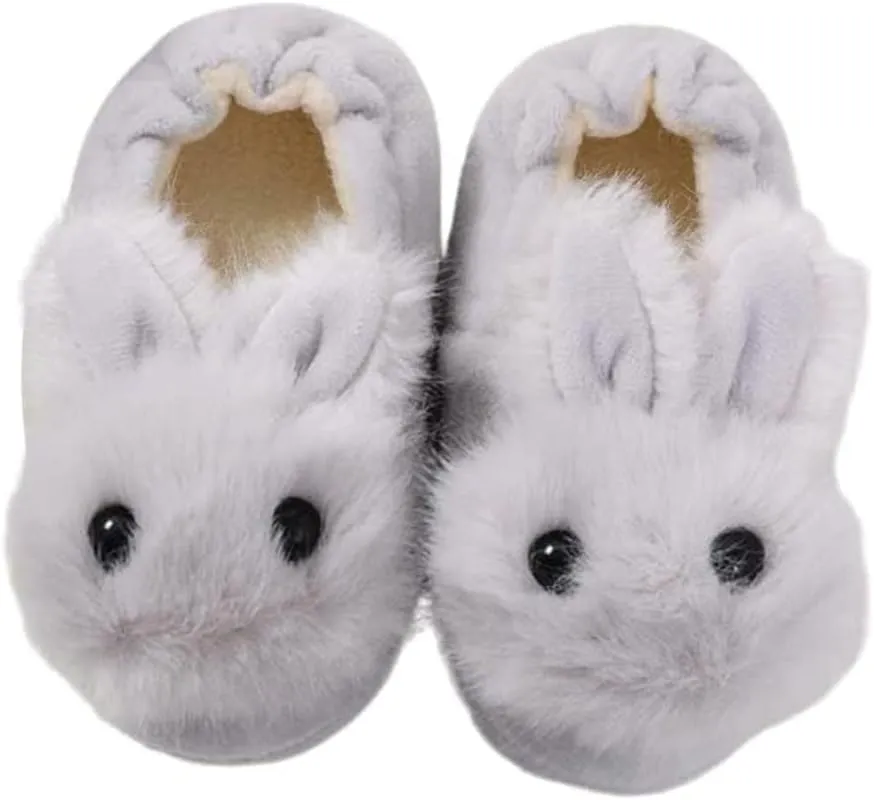 Toddler Girls Boys Home Slippers Fuzzy Warm Winter Indoor Bunny Slipper Kids Lightweight Plush Shoes