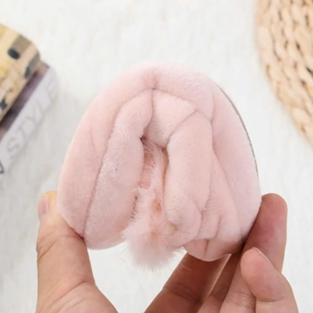 Toddler Girls Boys Home Slippers Fuzzy Warm Winter Indoor Bunny Slipper Kids Lightweight Plush Shoes