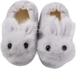 Toddler Girls Boys Home Slippers Fuzzy Warm Winter Indoor Bunny Slipper Kids Lightweight Plush Shoes