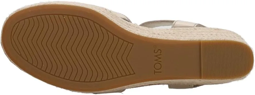 TOMS Womens Audrey Espadrille Athletic Sandals Casual Mid Heel 2-3"