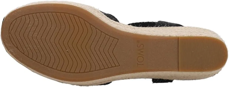 TOMS Womens Audrey Espadrille Athletic Sandals Casual Mid Heel 2-3"
