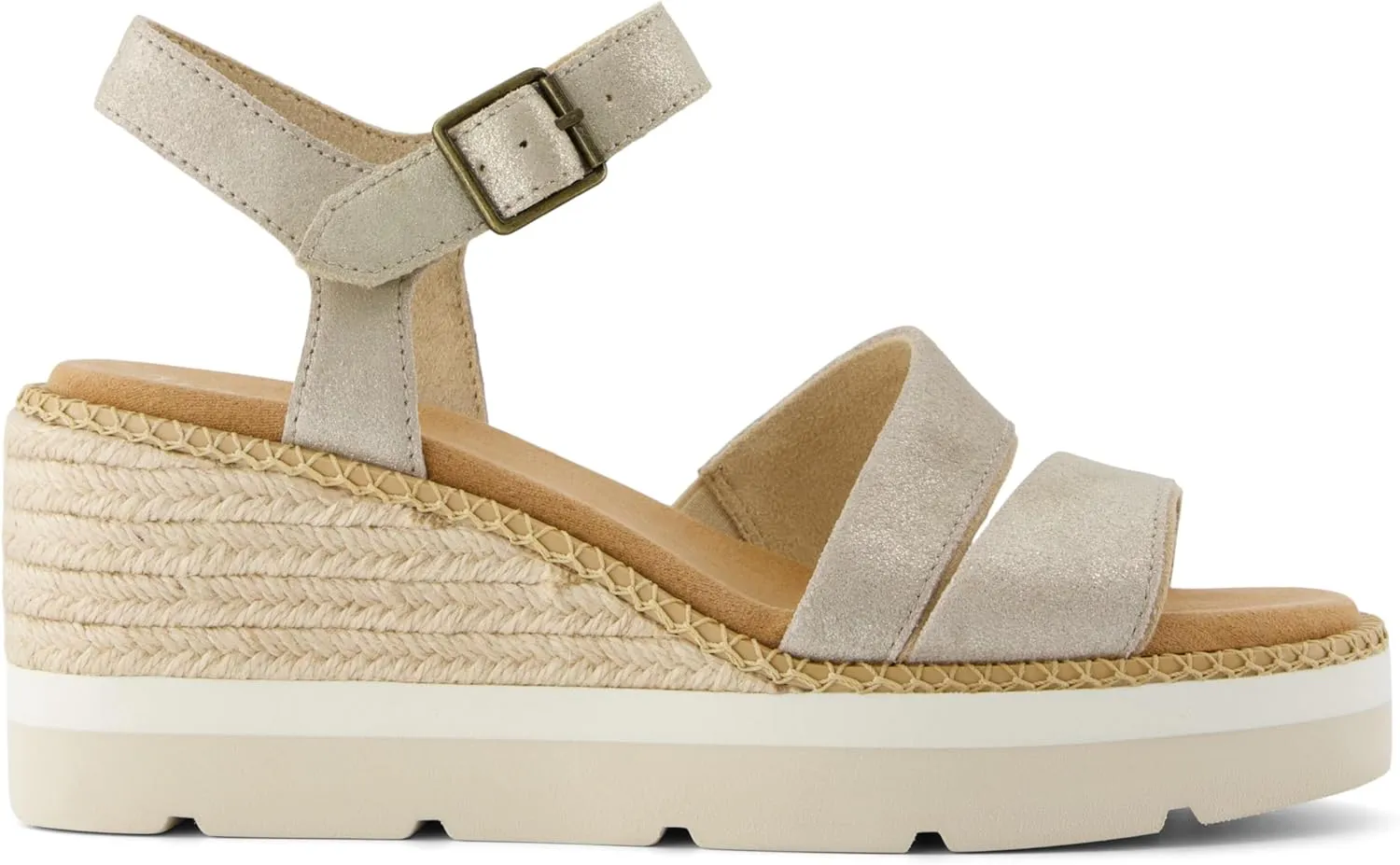 TOMS Womens Darya Platform Espadrille Casual Sandals Casual High Heel 3" & Up - Red