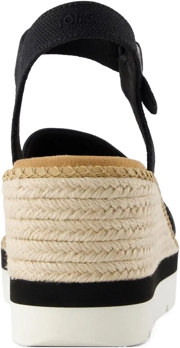 TOMS Womens Darya Platform Espadrille Casual Sandals Casual High Heel 3" & Up - Red