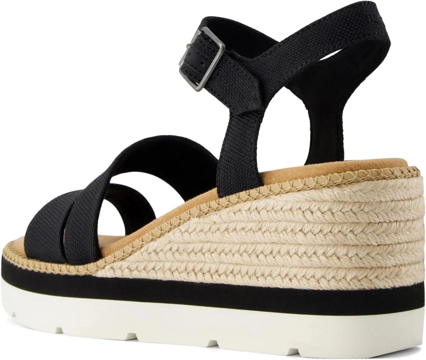 TOMS Womens Darya Platform Espadrille Casual Sandals Casual High Heel 3" & Up - Red