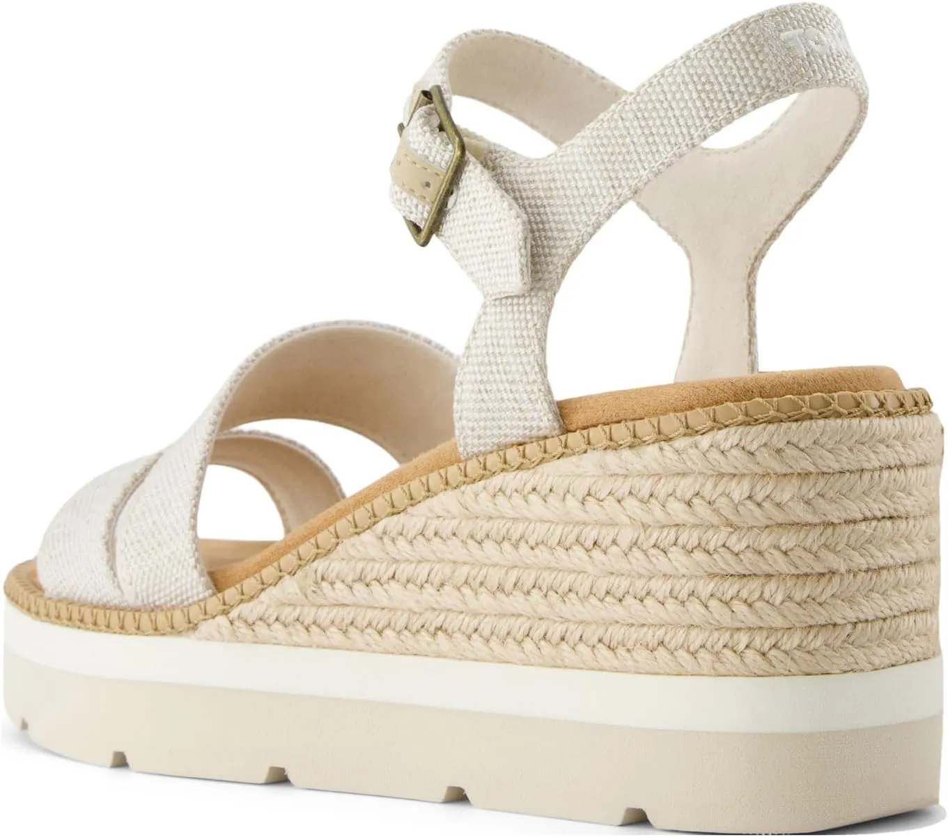 TOMS Womens Darya Platform Espadrille Casual Sandals Casual High Heel 3" & Up - Red