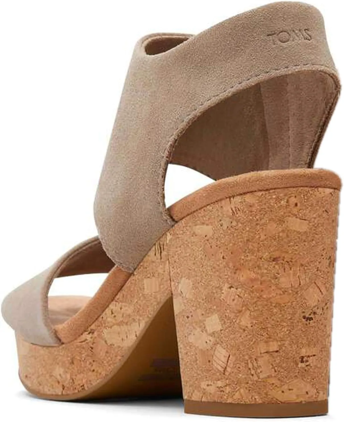 TOMS Womens Majorca Rope Platform Espadrille Casual Sandals Casual High Heel 3" & Up - Blue