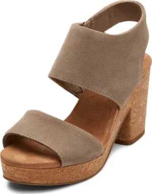 TOMS Womens Majorca Rope Platform Espadrille Casual Sandals Casual High Heel 3" & Up - Blue