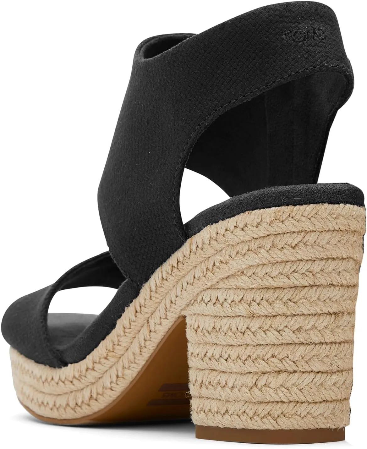 TOMS Womens Majorca Rope Platform Espadrille Casual Sandals Casual High Heel 3" & Up - Blue