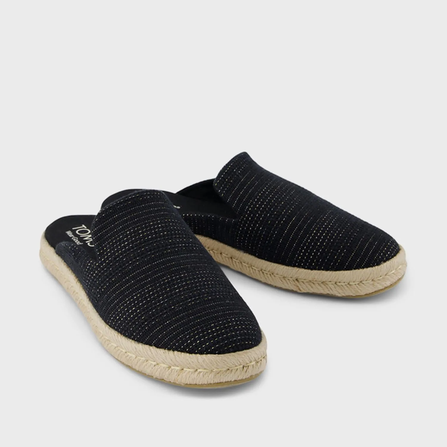 TOMS Womens Santiago Espadrille Mules Flats Casual - Beige