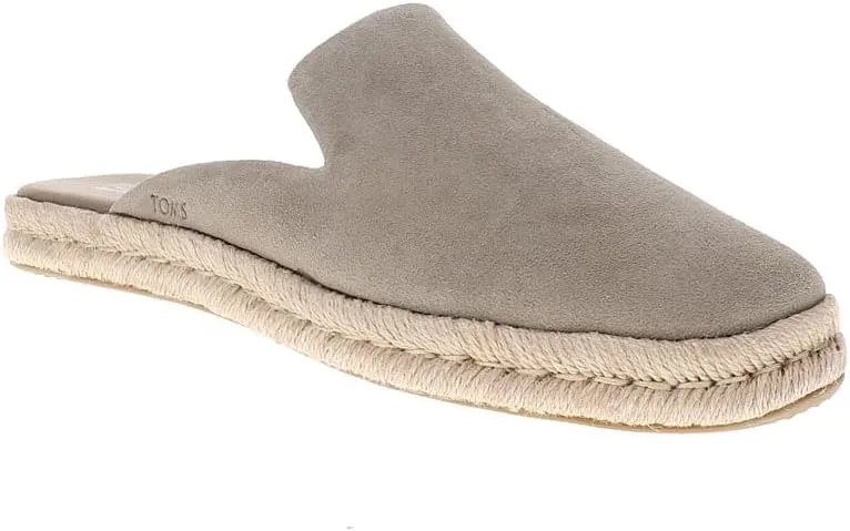 TOMS Womens Santiago Espadrille Mules Flats Casual - Beige