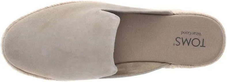 TOMS Womens Santiago Espadrille Mules Flats Casual - Beige
