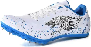 Track Shoes Spikes Mens Womens Mesh Breathable Athletics Sprint Racing Running Nail Sneaker Track and Field Shoes Boys Girls
