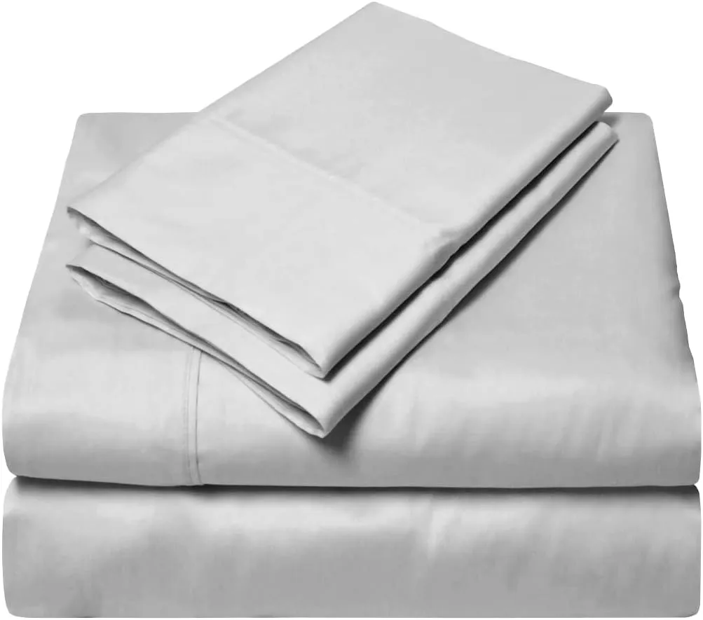 V Berth Boating Sheet Set - Universal V Berth 600 TC Sheet Set - 100% Egyptian Cotton - USA Boat Bedding - Boat V-Berth Bedding - Great Gift for Boaters - 6 Inch Drop, Light Grey