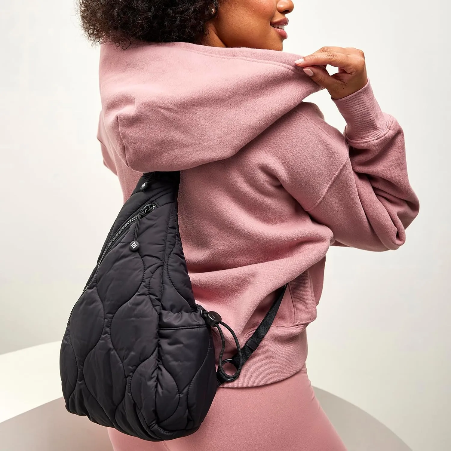 Vera Bradley Featherweight Sling Backpack, Fresh-Cut Floral Lavender