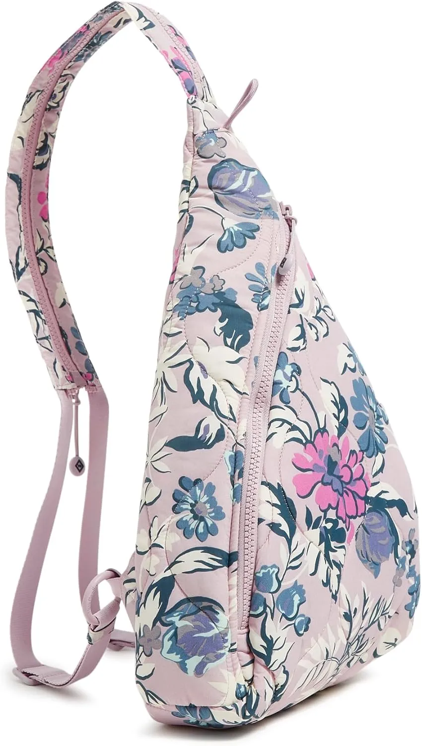 Vera Bradley Featherweight Sling Backpack, Fresh-Cut Floral Lavender